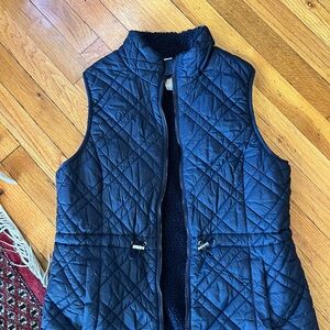 Time and Tru Navy Blue Quilted Vest
